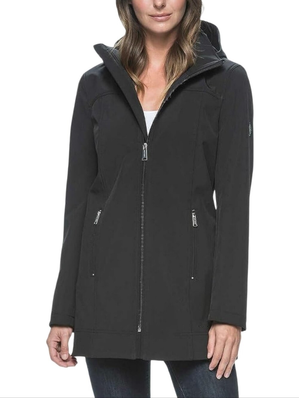 Andrew Marc Soft Shell Water Repellant Fleece Lined Jacket Size Small